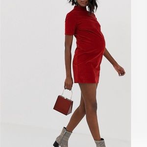 ASOS Design Maternity cord mini dress